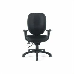Promo 🛒 Offices To Go Multifunction Office Chair With Arms In Black 🔔 -Deals Writing Desks Store 135936 3 L