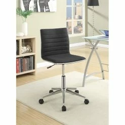 Best reviews of 🧨 Coaster Sleek Adjustable Office Chair In Black And Chrome 🔔 -Deals Writing Desks Store 1404810 1 L