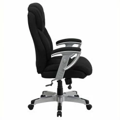 Coupon 😍 Pemberly Row Tall Office Chair With Arms In Black 🎁 -Deals Writing Desks Store 1463031 2 L