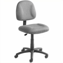 Outlet 👏 Pemberly Row Adjustable DX Fabric Posture Office Chair In Gray 👍