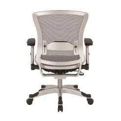 Deals ✨ Office Star Executive Gray Mesh Back Office Chair 😀 -Deals Writing Desks Store 1463611 5 L