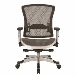 Best Pirce 🔔 Office Star Executive Breathable Gray Mesh Back Chair 👍 -Deals Writing Desks Store 1463613 2 L