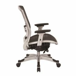 Best Pirce 🔔 Office Star Executive Breathable Gray Mesh Back Chair 👍 -Deals Writing Desks Store 1463613 5 L
