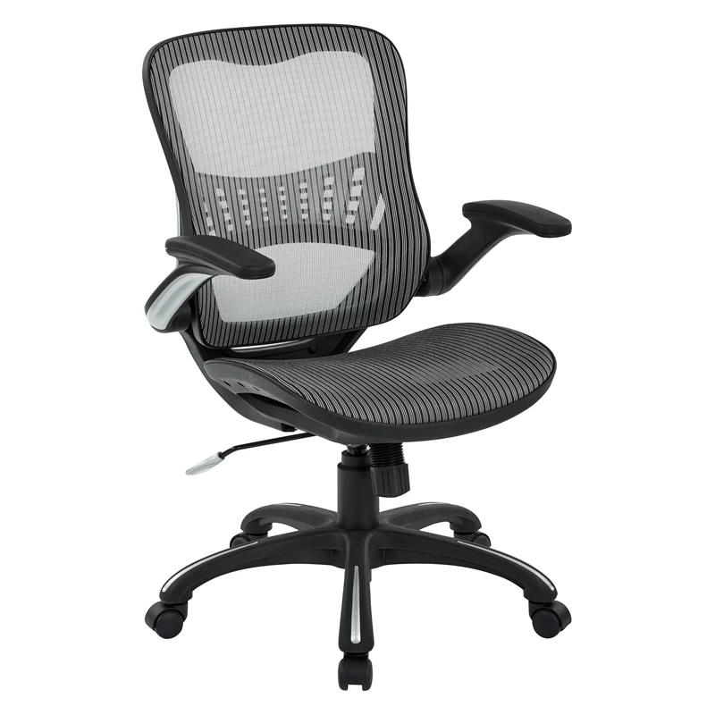 Hot Sale 💯 Office Star Mesh Seat And Back Manager Chair In Gray Mesh Fabric 🔔 3 Hot Sale 💯 Office Star Mesh Seat And Back Manager Chair In Gray Mesh Fabric 🔔