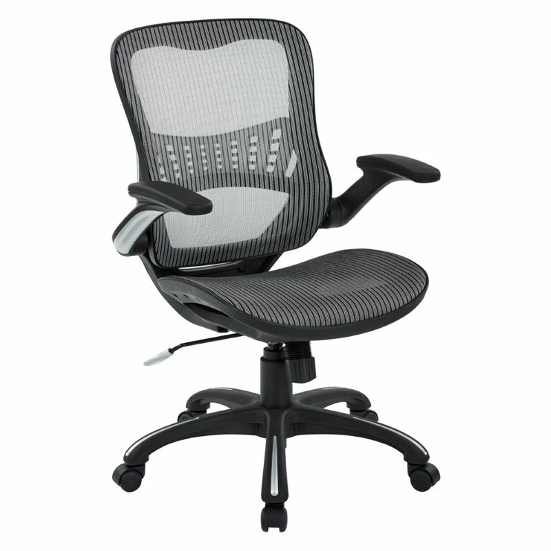 Hot Sale 💯 Office Star Mesh Seat And Back Manager Chair In Gray Mesh Fabric 🔔 4 Hot Sale 💯 Office Star Mesh Seat And Back Manager Chair In Gray Mesh Fabric 🔔 - Image 2