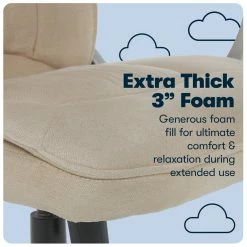 Best reviews of 🔥 Serta At Home Serta Hannah Office Chair In Fawn Tan Linen Metallic Finish 🛒 18 Best reviews of 🔥 Serta At Home Serta Hannah Office Chair In Fawn Tan Linen Metallic Finish 🛒 -Deals Writing Desks Store 1519140 17 L