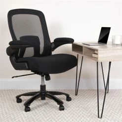 Hot Sale 💯 Flash Furniture Big And Tall Fabric Upholstered Office Swivel Chair In Black ❤️ 9 Hot Sale 💯 Flash Furniture Big And Tall Fabric Upholstered Office Swivel Chair In Black ❤️ -Deals Writing Desks Store 1521057 1 L