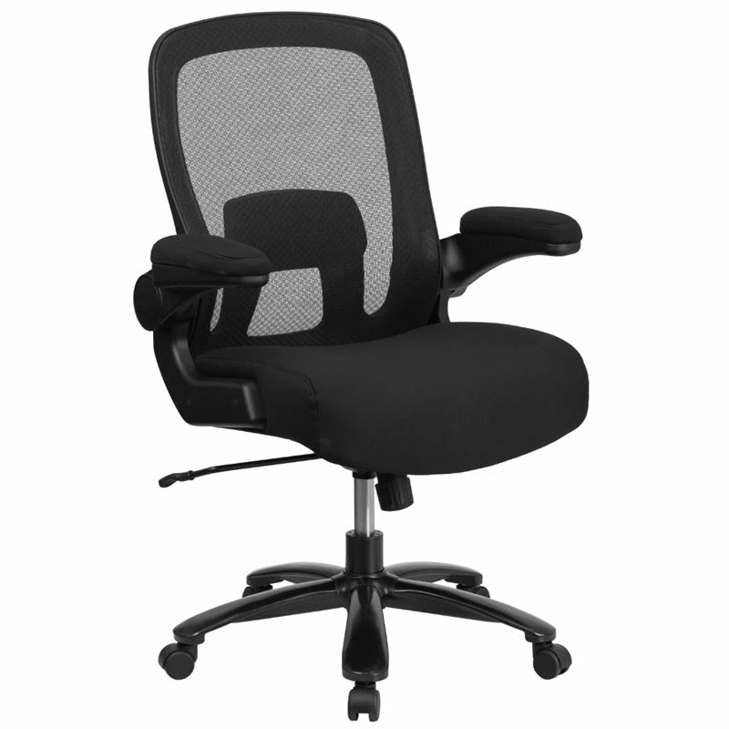 Hot Sale 💯 Flash Furniture Big And Tall Fabric Upholstered Office Swivel Chair In Black ❤️ 3 Hot Sale 💯 Flash Furniture Big And Tall Fabric Upholstered Office Swivel Chair In Black ❤️