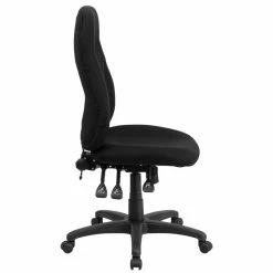 Cheapest 😉 Flash Furniture High Back Fabric Swivel Office Chair In Black 🛒 -Deals Writing Desks Store 1521152 1 L