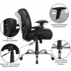 Cheap 🥰 Flash Furniture Big And Tall High Mesh Back Office Office Swivel Chair In Black ✔️ 13 Cheap 🥰 Flash Furniture Big And Tall High Mesh Back Office Office Swivel Chair In Black ✔️ -Deals Writing Desks Store 1521803 5 L