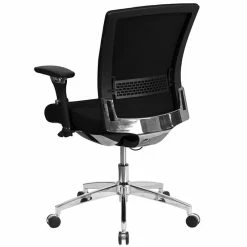 Coupon 😉 Flash Furniture Fabric Swivel Office Chair In Black 🔥 -Deals Writing Desks Store 1521822 2 L 1