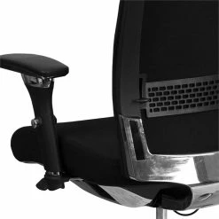 Coupon 😉 Flash Furniture Fabric Swivel Office Chair In Black 🔥 -Deals Writing Desks Store 1521822 6 L