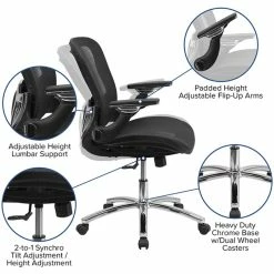 Best reviews of 😍 Flash Furniture Mid Back Swivel Office Chair In Black 😍 -Deals Writing Desks Store 1521827 8 L
