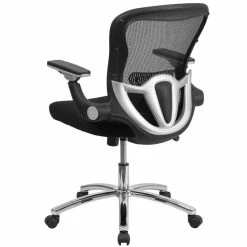 Brand new 👏 Flash Furniture Mid Back Swivel Office Chair In Black 🎁 -Deals Writing Desks Store 1521828 2 L 1