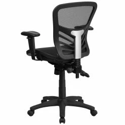 Wholesale 💯 Flash Furniture Mid Back Mesh Swivel Office Chair In Black 😉 19 Wholesale 💯 Flash Furniture Mid Back Mesh Swivel Office Chair In Black 😉 -Deals Writing Desks Store 1521875 5 L