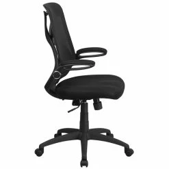 Buy 🔔 Flash Furniture High Back Mesh Swivel Office Chair In Black 👍 -Deals Writing Desks Store 1521879 1 L