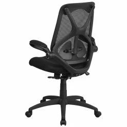 Buy 🔔 Flash Furniture High Back Mesh Swivel Office Chair In Black 👍 -Deals Writing Desks Store 1521879 2 L