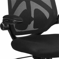 Buy 🔔 Flash Furniture High Back Mesh Swivel Office Chair In Black 👍 -Deals Writing Desks Store 1521879 4 L