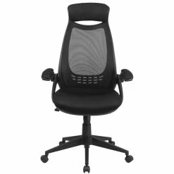 Budget 👍 Flash Furniture High Back Mesh Swivel Office Chair In Black ⌛ -Deals Writing Desks Store 1521882 3 L