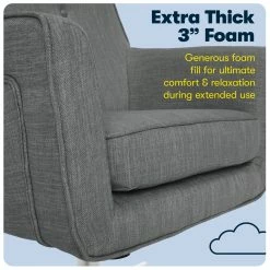 New 🎁 Serta At Home Serta Ashland Ergonomic Home Office Chair With Memory Foam Cushioning - Gray 😀 -Deals Writing Desks Store 1562391 21 L