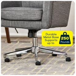 New 🎁 Serta At Home Serta Ashland Ergonomic Home Office Chair With Memory Foam Cushioning - Gray 😀 -Deals Writing Desks Store 1562391 25 L