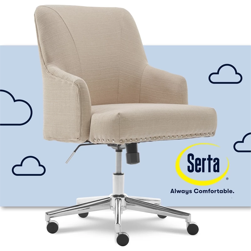 Flash Sale โจ Serta At Home Serta Leighton Home Office Chair With Memory Foam Beige ๐งจ 3 Flash Sale โจ Serta At Home Serta Leighton Home Office Chair With Memory Foam Beige ๐งจ