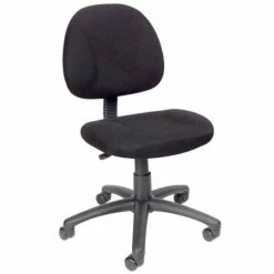 New 😀 Scranton & Co Fabric Adjustable Office Chair In Black 🧨