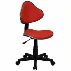 Brand new 🎉 Scranton & Co Modern Ergonomic Task Office Chair In Red 🤩 -Deals Writing Desks Store 1567552 1 L