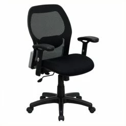 Hot Sale 🔔 Scranton & Co Mid-Back Mesh Office Chair In Black 🌟