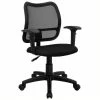 Budget 🌟 Scranton & Co Mid-Back Mesh Task Office Chair In Black 🤩 -Deals Writing Desks Store 1567612 L