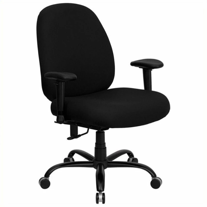Brand new ✨ Scranton & Co Fabric Office Chair With Arms In Black ✔️ 4 Brand new ✨ Scranton & Co Fabric Office Chair With Arms In Black ✔️ - Image 2