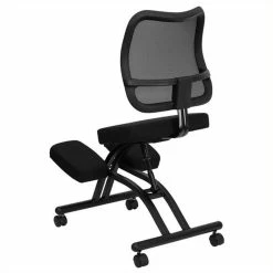 Top 10 🔔 Scranton & Co Mobile Ergonomic Kneeling Office Chair In Black 🔔 -Deals Writing Desks Store 1567624 2 L