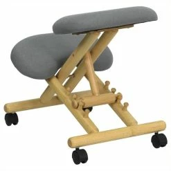 Cheapest 🔔 Scranton & Co Mobile Ergonomic Kneeling Office Chair In Gray 😉 -Deals Writing Desks Store 1567627 2 L