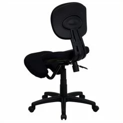 Discount 🥰 Scranton & Co Mobile Ergonomic Kneeling Office Chair In Black ✨ -Deals Writing Desks Store 1567630 2 L