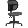 Deals ✨ Scranton & Co Mid-Back Mesh Task Office Chair With Gray Fabric Seat 😀 -Deals Writing Desks Store 1567634 L