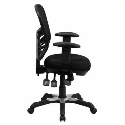 Budget 💯 Scranton & Co Mid-Back Mesh Office Chair In Black ✨ -Deals Writing Desks Store 1567658 1 L