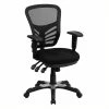 Budget 💯 Scranton & Co Mid-Back Mesh Office Chair In Black ✨ -Deals Writing Desks Store 1567658 L