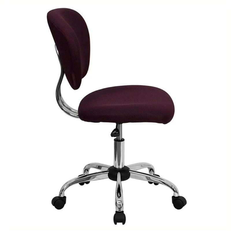 Wholesale 😍 Scranton & Co Mid-Back Mesh Task Office Chair In Burgundy 🔥 4 Wholesale 😍 Scranton & Co Mid-Back Mesh Task Office Chair In Burgundy 🔥 - Image 2