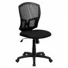 New 🌟 Scranton & Co Mid-Back Task Office Chair With Fabric Seat In Black 👍 -Deals Writing Desks Store 1567677 L