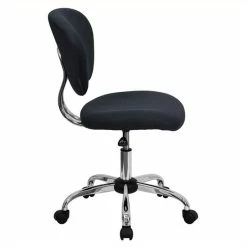 Coupon 😉 Scranton & Co Mid-Back Mesh Task Office Chair In Gray 🥰 -Deals Writing Desks Store 1567680 1 L