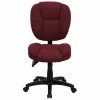 Brand new 😉 Scranton & Co Mid-Back Ergonomic Task Office Chair In Burgundy 🧨 -Deals Writing Desks Store 1567716 L