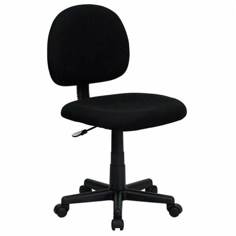 Best Pirce 👍 Scranton & Co Armless Ergonomic Task Office Chair In Black ⌛ 4 Best Pirce 👍 Scranton & Co Armless Ergonomic Task Office Chair In Black ⌛ - Image 2