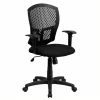 Buy ⌛ Scranton & Co Mid-Back Task Office Chair With Arms In Black 👏 -Deals Writing Desks Store 1567796 L
