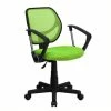 Best Sale 🎉 Scranton & Co Mid-Back Mesh Task Office Chair With Arms In Green ✔️ -Deals Writing Desks Store 1567797 L
