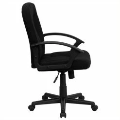 Top 10 👏 Scranton & Co Mid-Back Office Chair With Nylon Arms In Black ⌛ -Deals Writing Desks Store 1567800 2 L