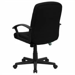 Top 10 👏 Scranton & Co Mid-Back Office Chair With Nylon Arms In Black ⌛ -Deals Writing Desks Store 1567800 3 L