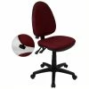 New ⌛ Scranton & Co Mid-Back Task Office Chair Support In Burgundy 🤩 -Deals Writing Desks Store 1567813 L