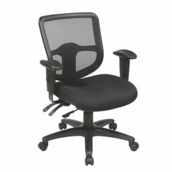 Deals 🧨 Scranton & Co Ergonomic Task Office Chair With Arms In Coal 🔥