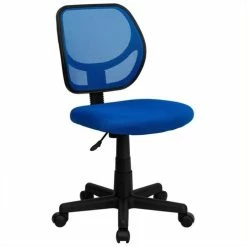 Budget 💯 Scranton & Co Mid-Back Mesh Task And Office Chair In Blue 👏 6 Budget 💯 Scranton & Co Mid-Back Mesh Task And Office Chair In Blue 👏 -Deals Writing Desks Store 1568011 1 L