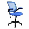 Budget 🌟 Bowery Hill Mesh Task Office Chair In Blue 🎁 -Deals Writing Desks Store 1580186 L